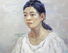 北京畫室色彩頭像素衣女士范畫賞